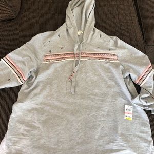 Grey lightweight hoodie